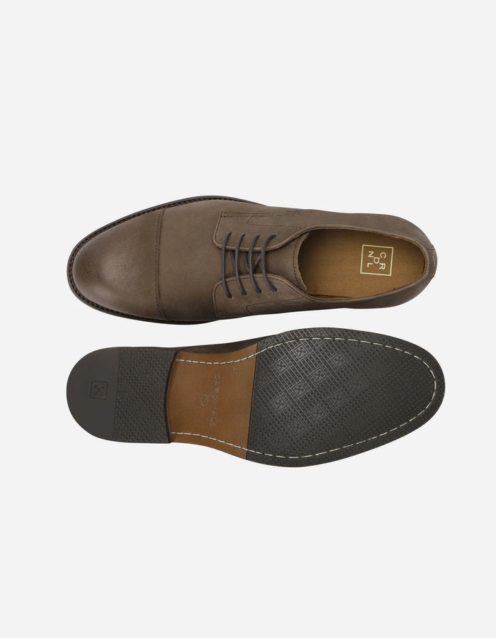 ZAPATOS HOMBRE CUERO BARKER-0-33 CAFÉ