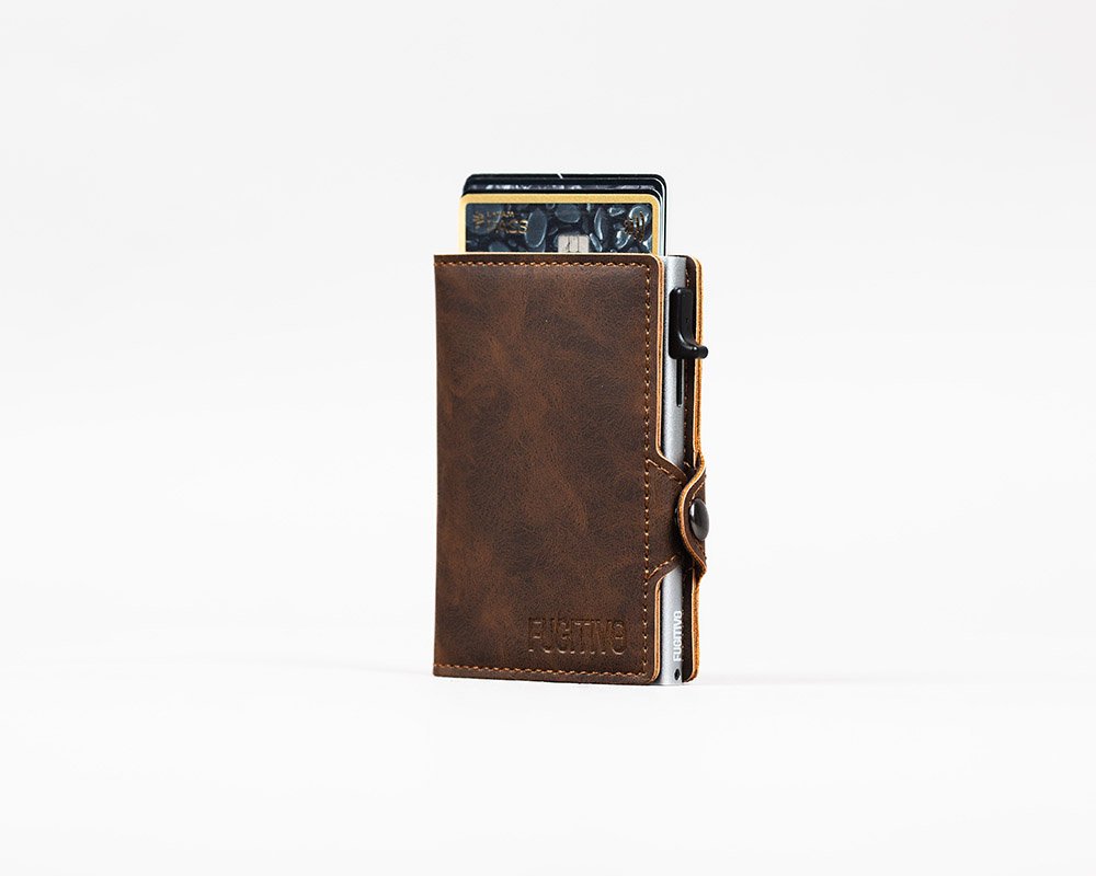 BILLETERA BRAGI CON MONEDERO BROWN