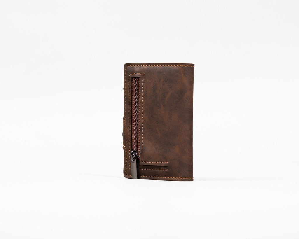 BILLETERA BRAGI CON MONEDERO BROWN