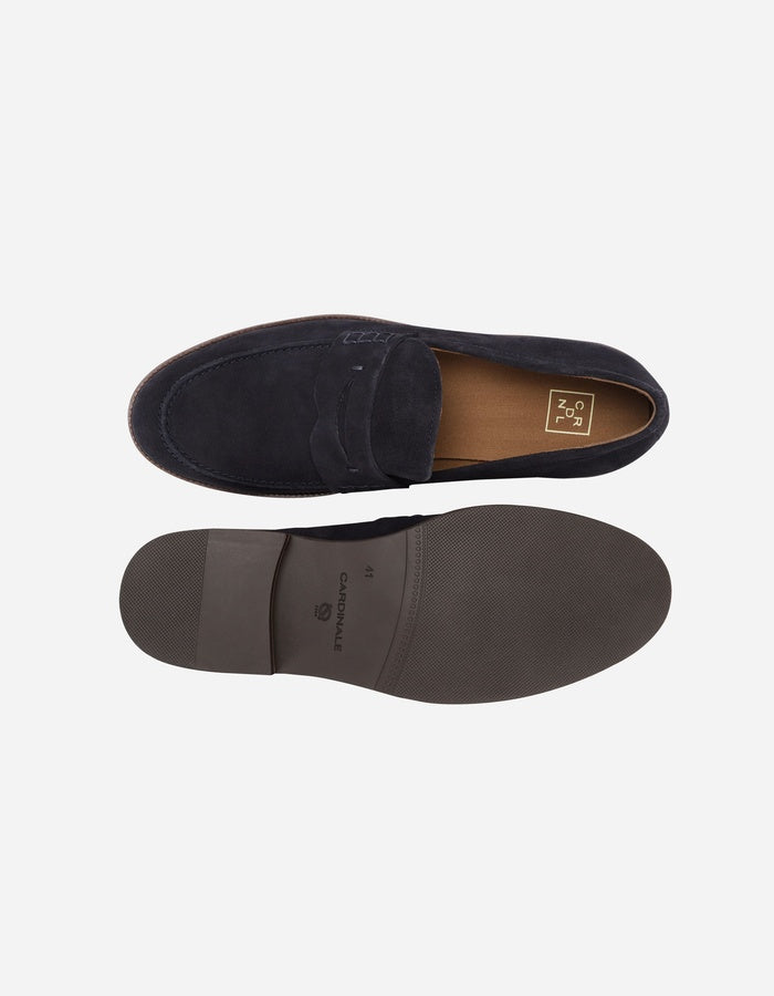 MOCASINES HOMBRE CUERO CALVIN-4-01 AZUL