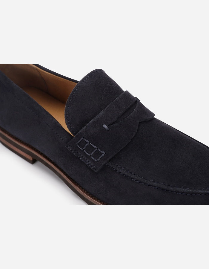 MOCASINES HOMBRE CUERO CALVIN-4-01 AZUL