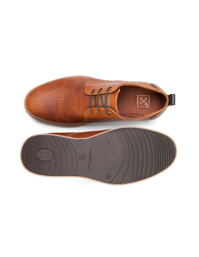 ZAPATOS HOMBRE CUERO DENVER-0-01 BRANDY