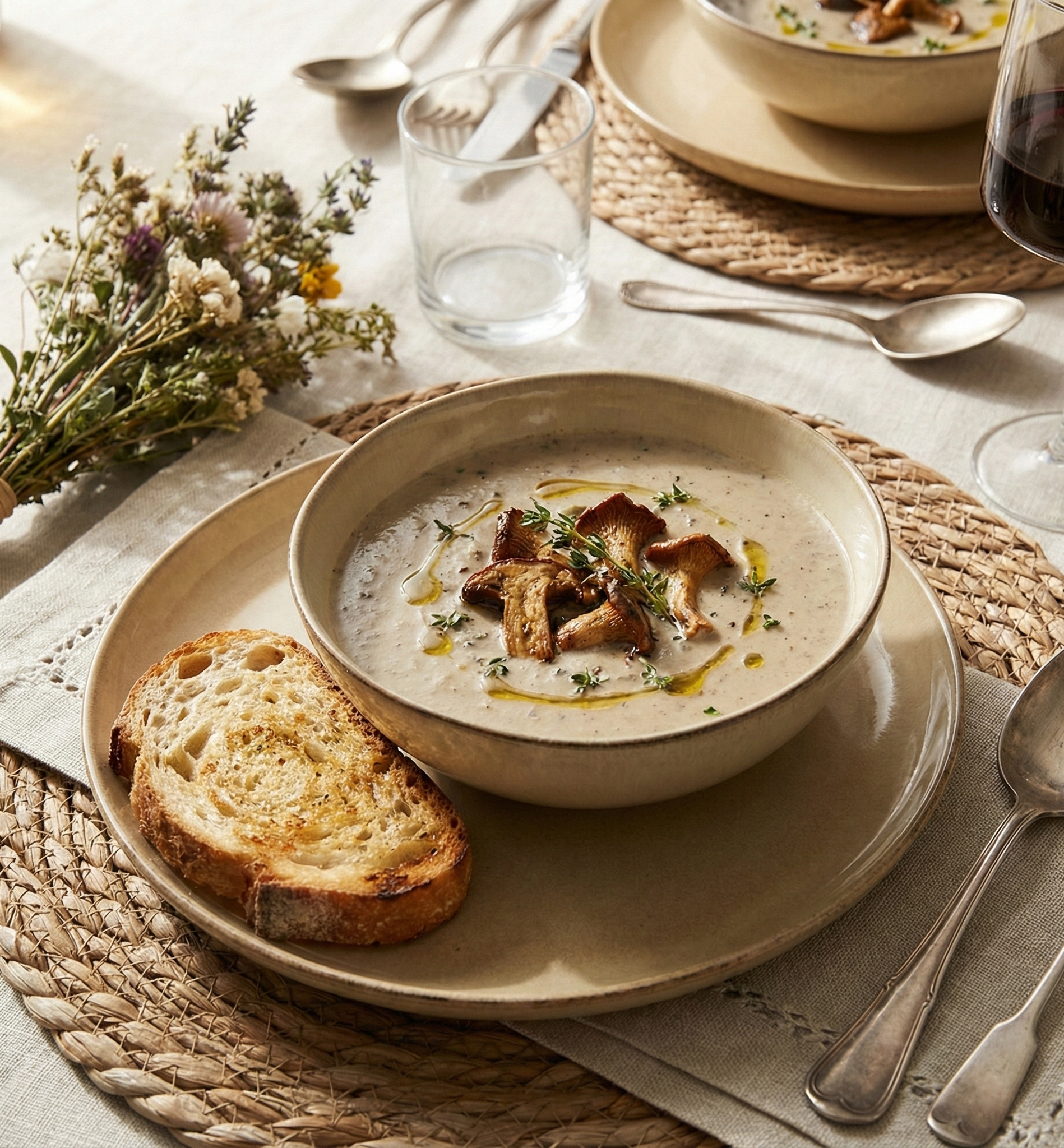 Set Vajilla 18 Piezas Ceramica Beige