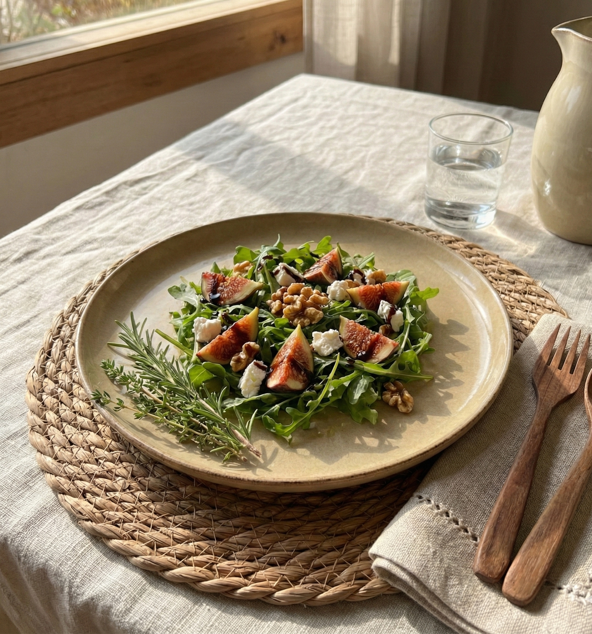 Set Vajilla 18 Piezas Ceramica Beige