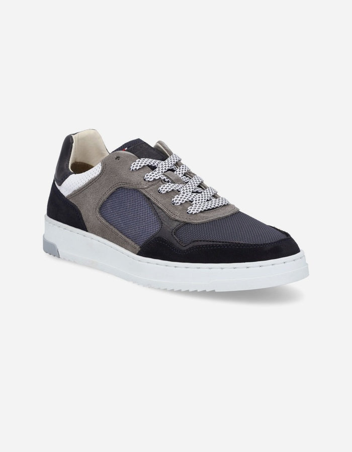 BULLBOXER ZAPATILLAS HOMBRE CUERO Y TEXTIL KAI-0-11 AZUL