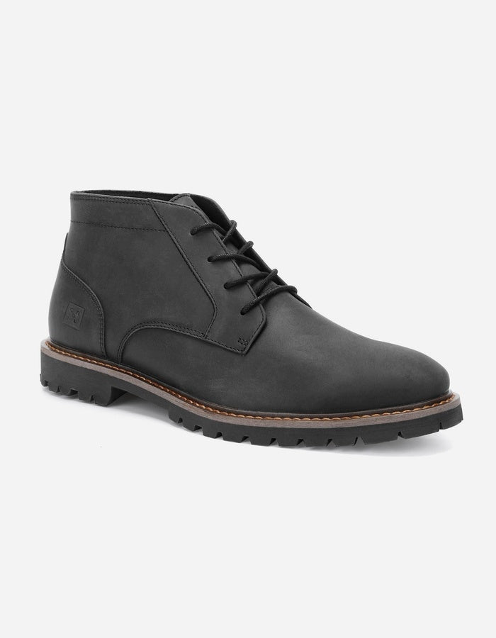 BOTINES HOMBRE CUERO KENSINGTON-6-02 NEGRO