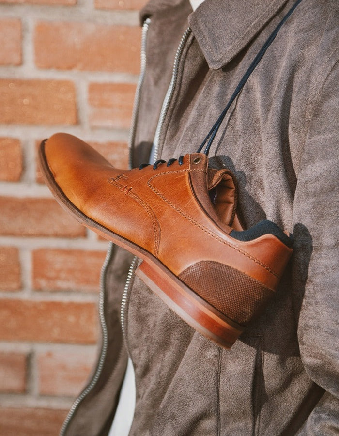 BULLBOXER ZAPATOS HOMBRE CUERO LEIDEN-0-16 BRANDY