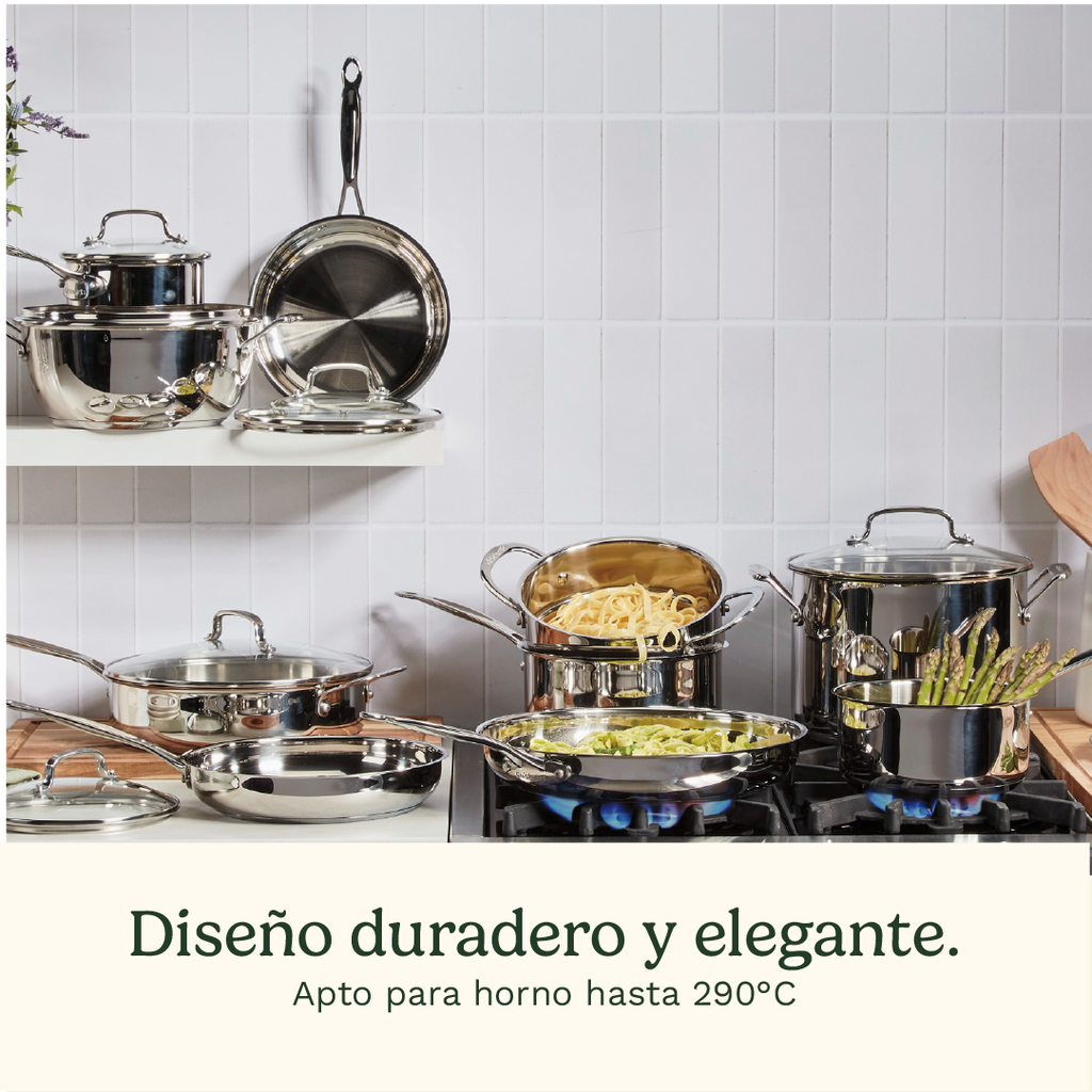 Set de Ollas de Acero Inoxidable de 11 piezas Chef ́s Classic
