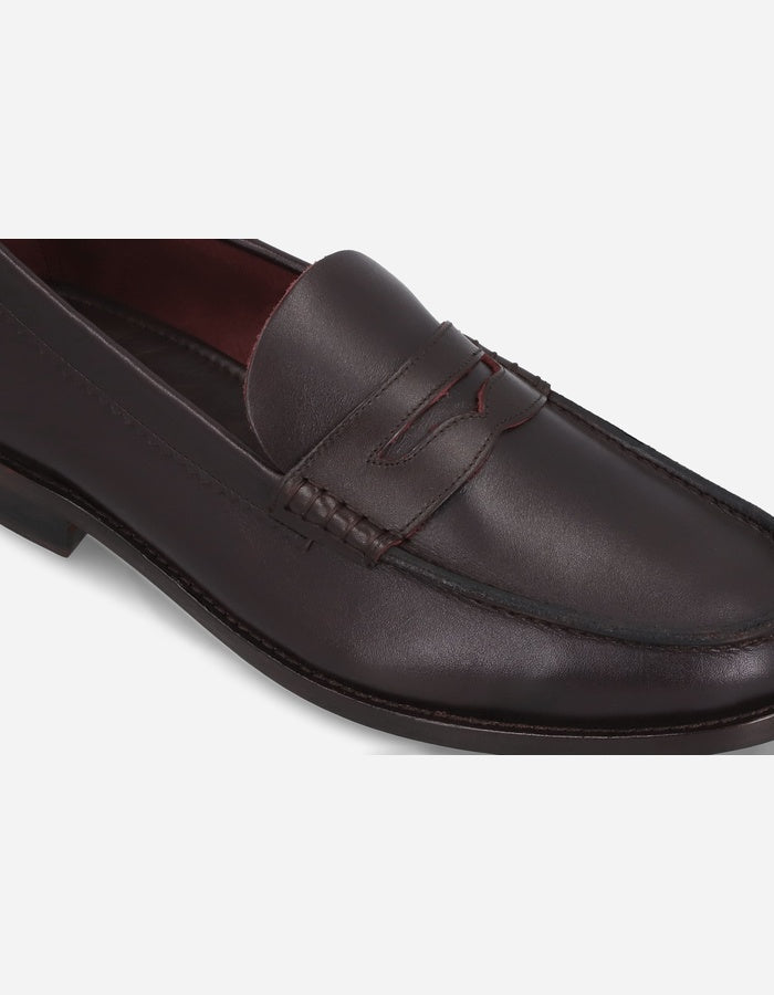 MOCASINES HOMBRE SUELA CUERO MOC ARG-5-77 BURDEOS