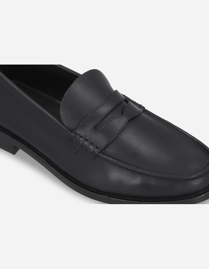 MOCASINES HOMBRE SUELA CUERO MOC ARG-5-77 NEGRO