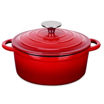 OLLA HIERRO FUNDIDO REDONDA ROUGE BORDEAUX 3LTS