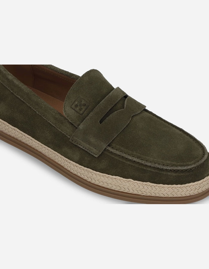 MOCASINES HOMBRE CUERO PORTSIDE-4-02 VERDE