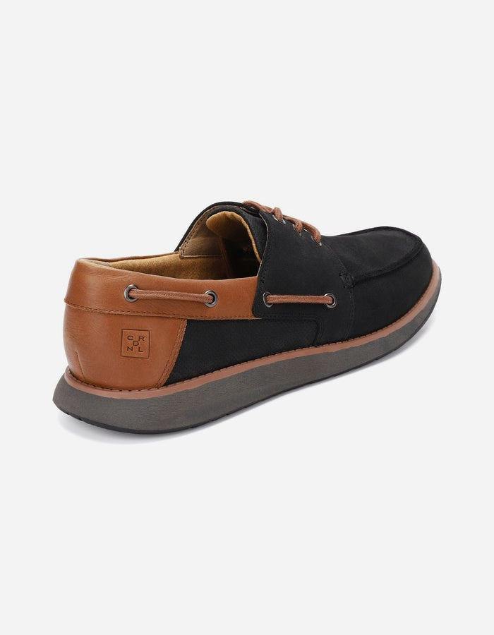 ZAPATOS HOMBRE CUERO RESTON-0-04 NEGRO