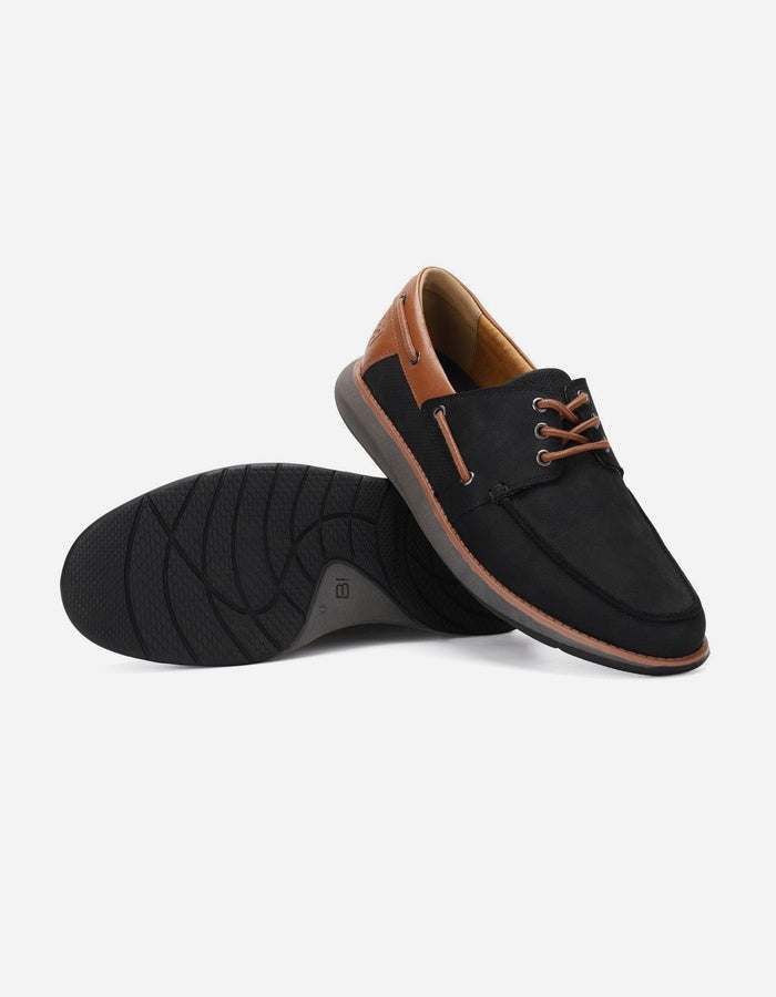 ZAPATOS HOMBRE CUERO RESTON-0-04 NEGRO