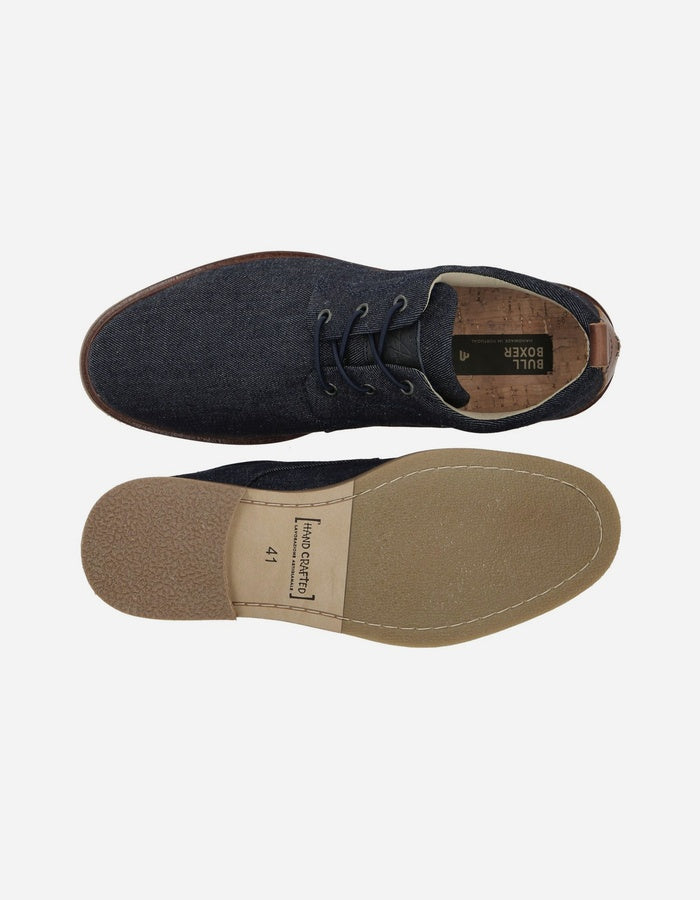 BULLBOXER ZAPATOS HOMBRE TEXTIL CORDONES ELASTICADOS SAMOBOR-0-05 AZUL