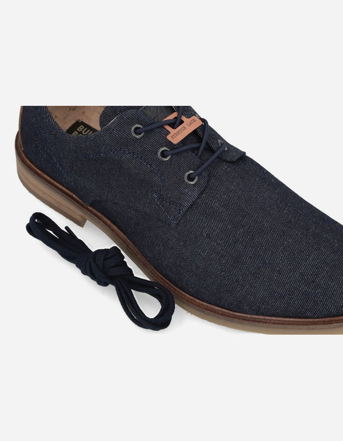 BULLBOXER ZAPATOS HOMBRE TEXTIL CORDONES ELASTICADOS SAMOBOR-0-05 AZUL