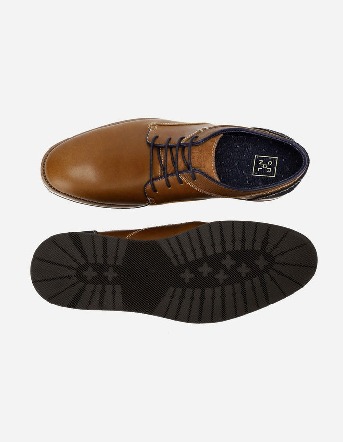 ZAPATOS HOMBRE CUERO SHELFORD-0-04 BRANDY