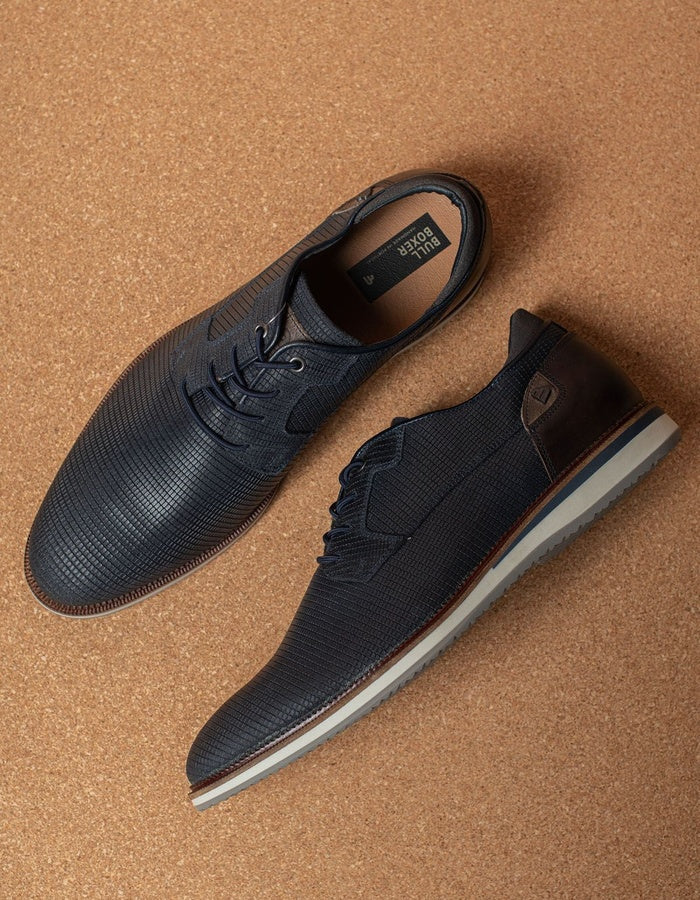 BULLBOXER ZAPATOS HOMBRE CUERO TYSELEY-0-89 AZUL