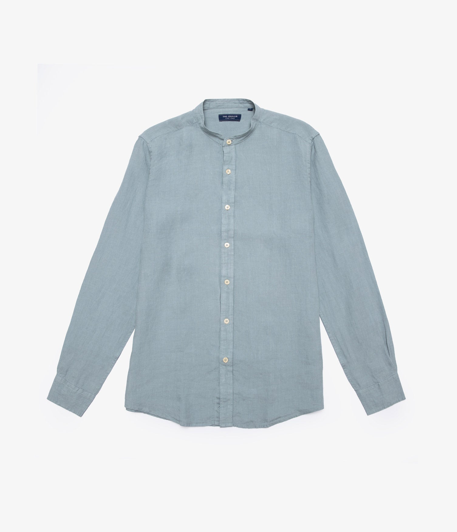 Camisa Hombre Lino Saonna M/Larga Verde Agua