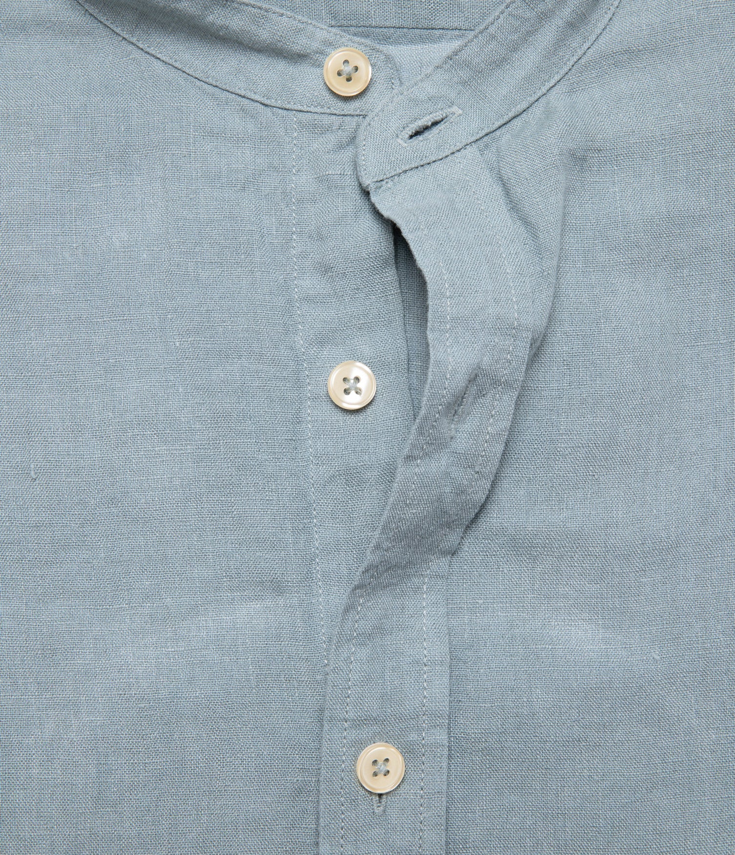 Camisa Hombre Lino Saonna M/Larga Verde Agua